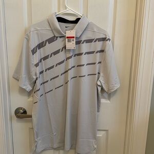 NWT! Nike Dri-Fit Vapor graphic golf polo. L